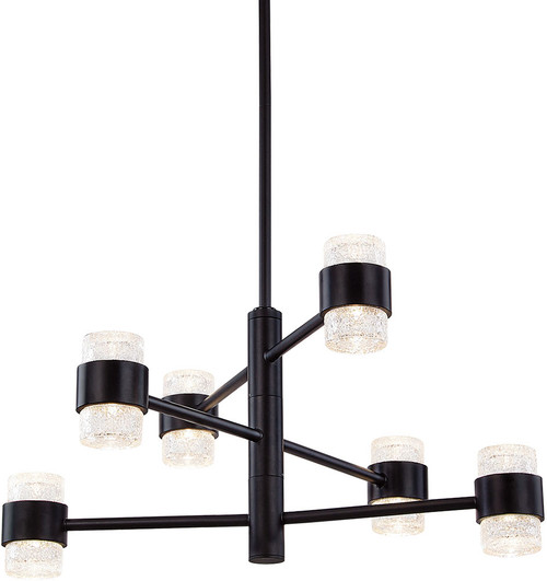 Kuzco EP48224-BK Copenhagen Contemporary Black LED Outdoor 24.5" Chandelier Lamp