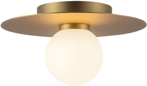 Kuzco FM15510-BG-UNV Elixir Contemporary Brushed Gold LED 10" Ceiling Lighting