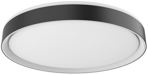 Kuzco FM43920-BK/WH-5CCT Essex Black and White LED 20" Flush Mount Ceiling Light Fixture