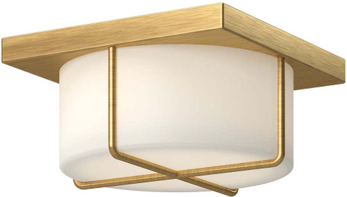 Kuzco FM45910-BG/OP Regalo Modern Brushed Gold/Opal Glass LED 10" Overhead Lighting
