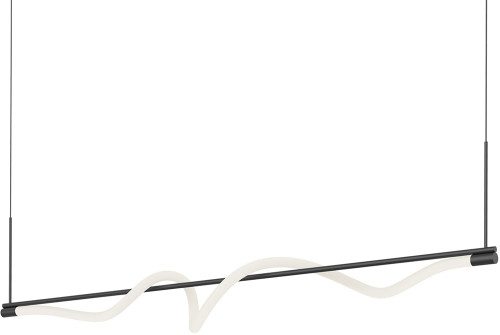 Kuzco LP95354-BK Cursive Contemporary Black LED Mini Pendant Light