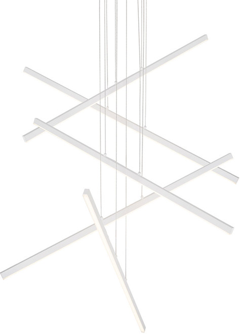 Kuzco MP10305-WH Vega Contemporary White LED 55" Ceiling Chandelier