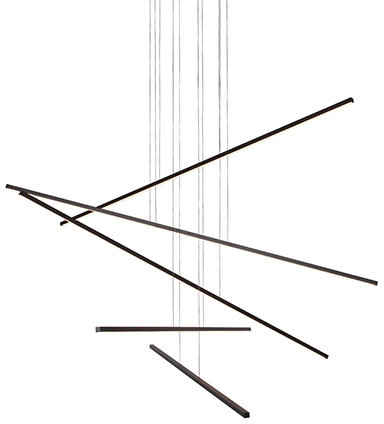 Kuzco MP18205-BK-UNV-010 Vega Minor Modern Black LED Multi Drop Ceiling Lighting