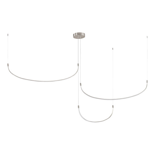 Kuzco MP89390-BN Talis Contemporary Brushed Nickel LED Chandelier Light