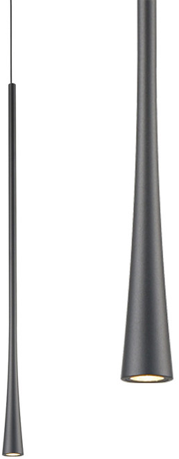 Kuzco PD15824-BK Taper Modern Black LED Mini Pendant Lighting
