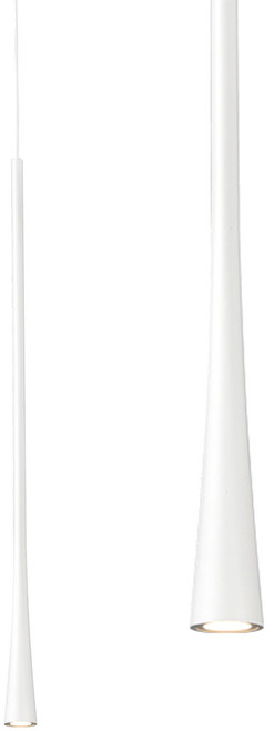 Kuzco PD15824-WH Taper Contemporary White LED Mini Lighting Pendant