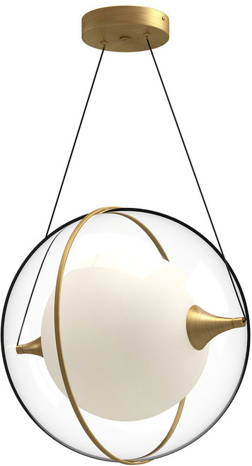 Kuzco PD76716-BG Aries Contemporary Brushed Gold LED Hanging Light