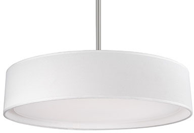 Kuzco PD7920-WH White LED 20" Drum Drop Ceiling Lighting