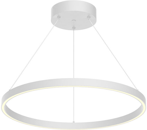 Kuzco PD87124-WH-UNV-010 Cerchio Contemporary White LED 23.5" Pendant Light Fixture