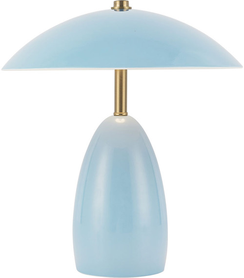 Alora Mood TL437409CER Poppy Contemporary Cerulean LED Table Lamp