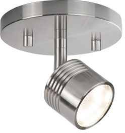 Kuzco TR10006-BN Modern Brushed Nickel LED Ceiling Light