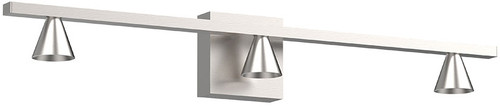 Kuzco VL19931-BN-UNV Dune Modern Brushed Nickel LED 3-Light Bathroom Lighting Fixture