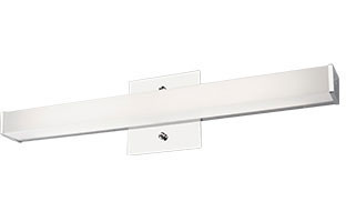 Kuzco VL6220-CH Contemporary Chrome LED 20" Bathroom Lighting Sconce
