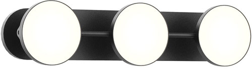 Kuzco VL72221-BK Novel Modern Black LED 3-Light Bath Light Fixture