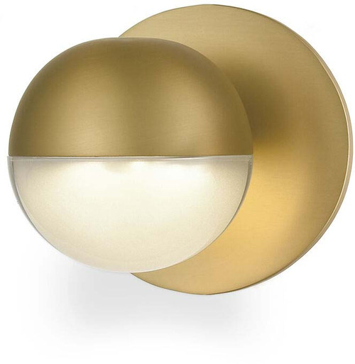 Kuzco WS47305-BG Pluto Modern Brushed Gold LED Wall Lighting