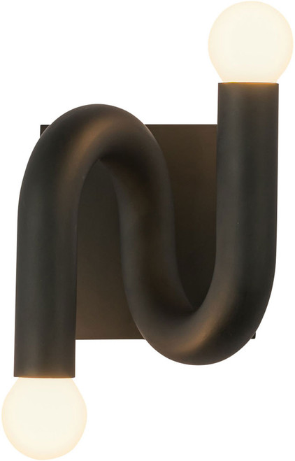 Alora Mood WV420206MB Sadie Modern Matte Black Wall Sconce