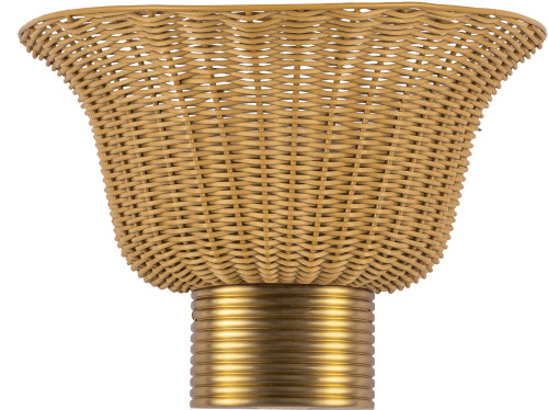 Alora Mood WV667014BG Rancho Contemporary Brushed Gold LED Wall Lamp