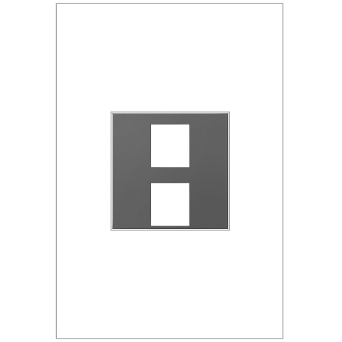 Legrand Adorne AC2PFM1 Contemporary Magnesium 2-Port Keystone Frame