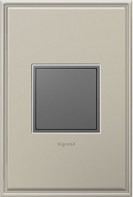 Legrand Adorne ARPTR201GM2 Outlets Modern Magnesium 20 Amp 1-Gang Pop-Out