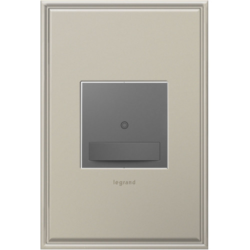Legrand Adorne Microban ASOS32M4 Contemporary Magnesium Auto-ON/Auto-OFF SensaSwitch
