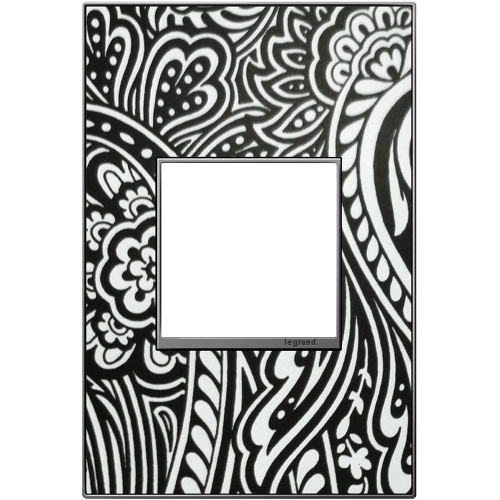 Legrand Adorne AWM1G2M4 Modern Magnesium Custom Wall Plate 1-Gang Magnesium Trim