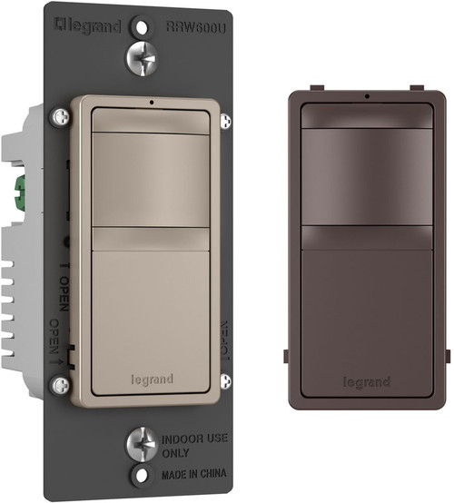Legrand Radiant RRW600UBCCCV4 Modern Dark Bronze Single Pole 3-Way Occupancy Sensor