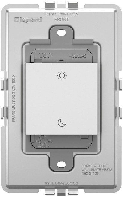 Legrand Adorne WNAL43W1 White Wireless Smart Switch