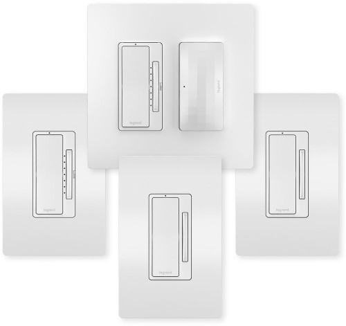 Legrand Radiant WNRKH532WH Modern White Smart 3-Way Dimmer Gateway Kit 2-Pack With Netatmo