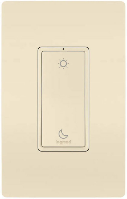 Legrand Radiant WNRL43LA Light Almond Sleep/Wake Wireless Smart Switch with Netatmo