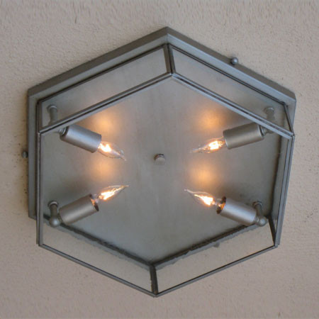 Lighting Innovations C2800-P Exterior 8" Wide x 3.8" Tall Ceiling Light