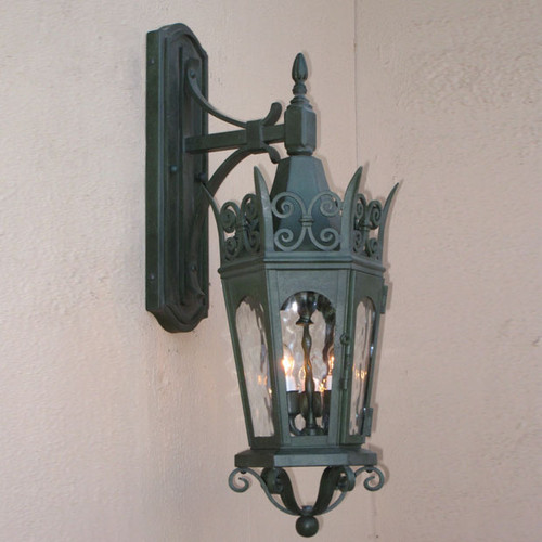Lighting Innovations TC7051 Traditional Outdoor 9" Wide x 26.1" Tall Wall Sconce