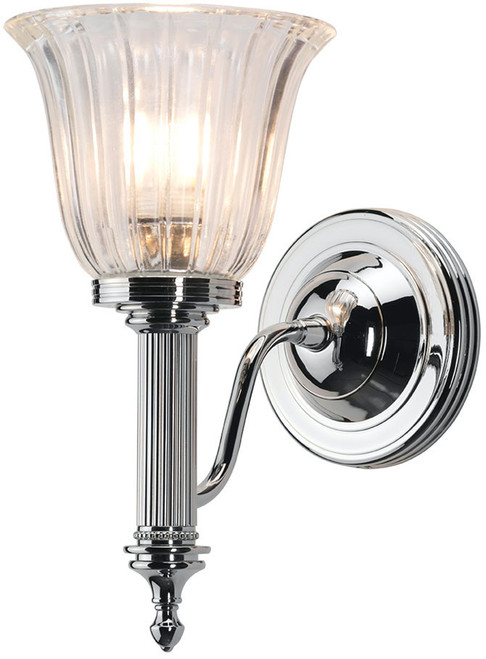 Lucas McKearn BB-CARROLL1-PC Carroll Modern Polished Chrome Wall Sconce Lighting