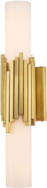 Lucas McKearn BB0517AGB-2 Marvel Contemporary Aged Brass Wall Lighting