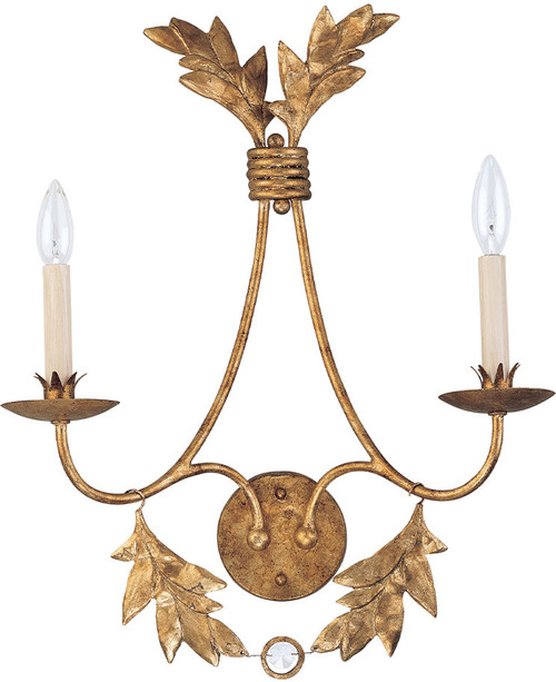 Lucas McKearn SC1159-2 Sweet Olive Contemporary Distressed Gold Sconce Lighting