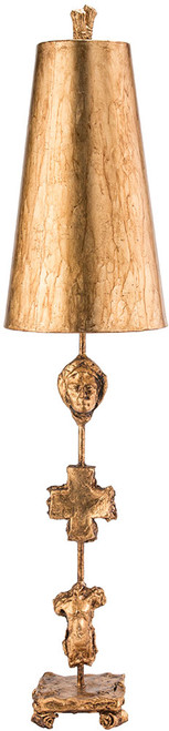 Lucas McKearn TA1013 Fragment Contemporary Black and Taupe Buffet Table Lamp