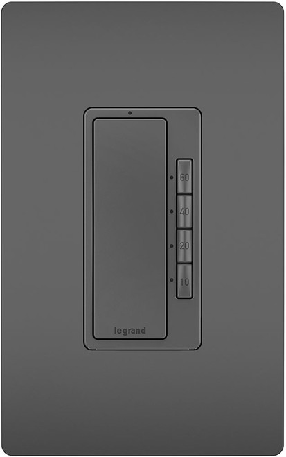 Legrand Radiant RT2BK Modern Black 4-Button Timer