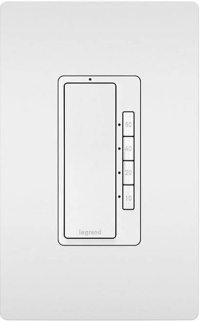 Legrand Radiant RT2W Contemporary White 4-Button Timer