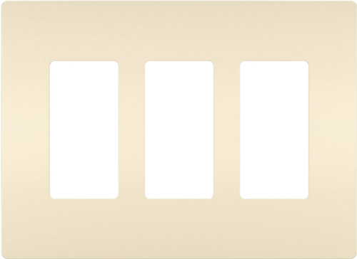 Legrand Radiant RWP263LA Modern Light Almond 3-Gang Screwless Wall Plate