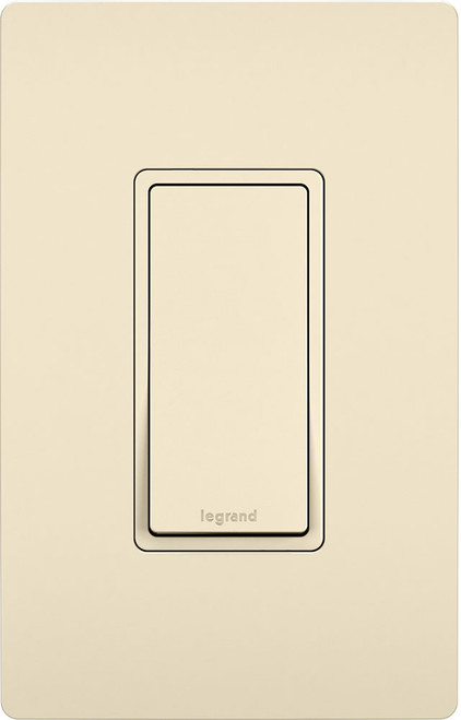 Legrand Radiant TM870LA Contemporary Light Almond 1P Decorator Switch