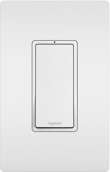 Legrand Radiant TM870WSL Contemporary White 1P Decorator Switch, Lighted