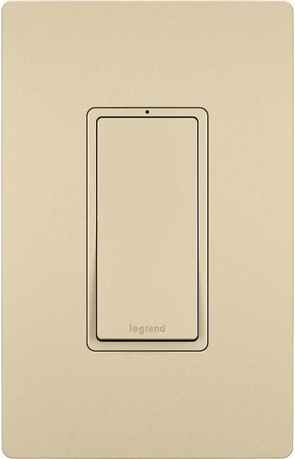 Legrand Radiant TM873ISL Modern Ivory 3-Way Decorator Switch, Lighted