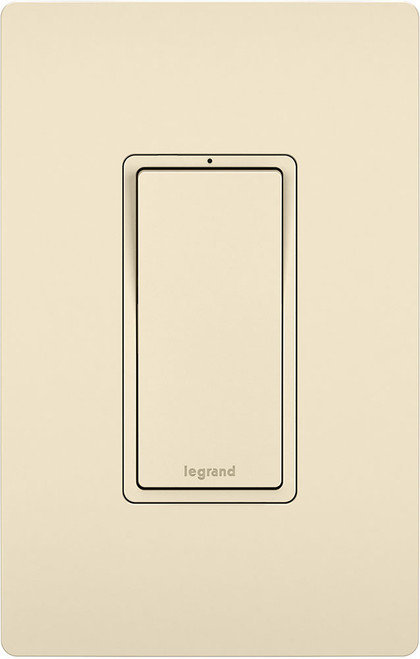 Legrand Radiant TM874LASL Modern Light Almond 4-Way Decorator Switch, Lighted