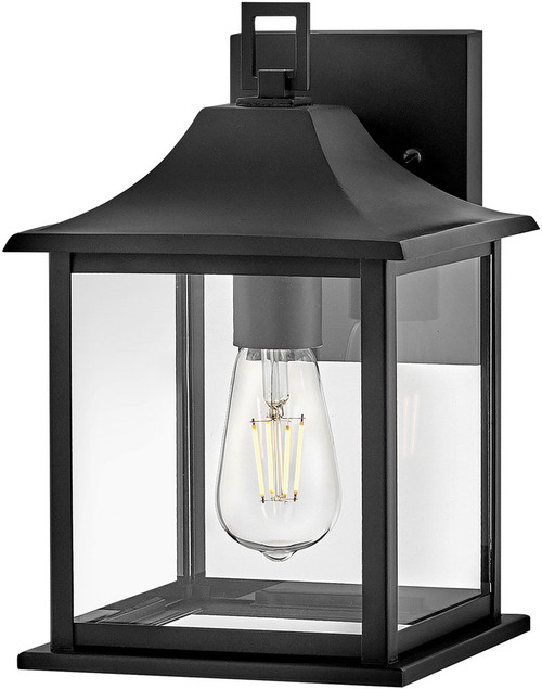 Lark 81590BK Nolan Contemporary Black LED Outdoor Wall Sconce Light