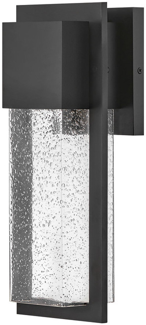 Lark 82010BK-LL Alex Contemporary Black LED 16" Outdoor Wall Light Sconce