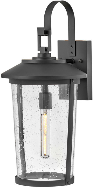 Lark 82025BK Banks Vintage Black 22" Outdoor Wall Light Sconce