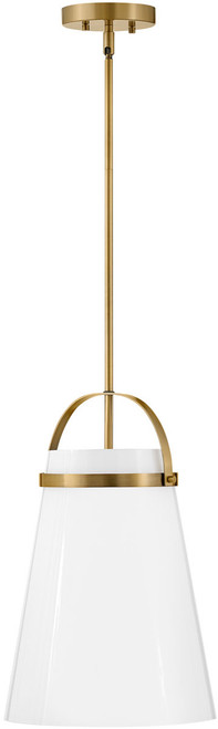 Lark 83053LCB Tori Lacquered Brass 11.5" Mini Pendant Light Fixture