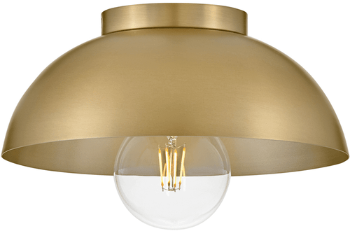 Lark 83301LCB Stu Modern Lacquered Brass LED Flush Mount Lighting Fixture