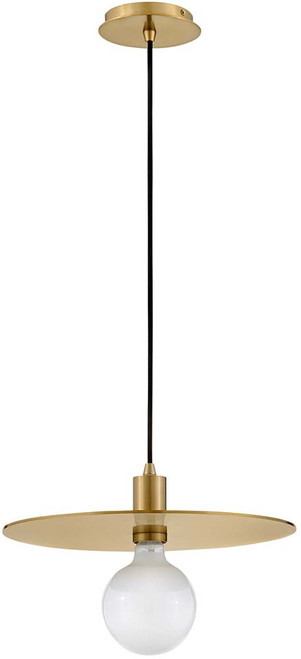 Lark 83884LCB Lulu Modern Lacquered Brass LED 15" Hanging Lamp