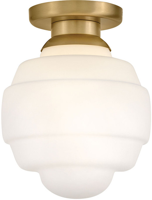 Lark 84323LCB Penny Contemporary Lacquered Brass LED 12" Ceiling Light Fixture