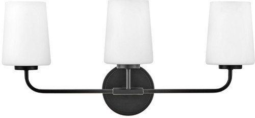 Lark 853453BK Kline Black 3-Light Bath Lighting Sconce